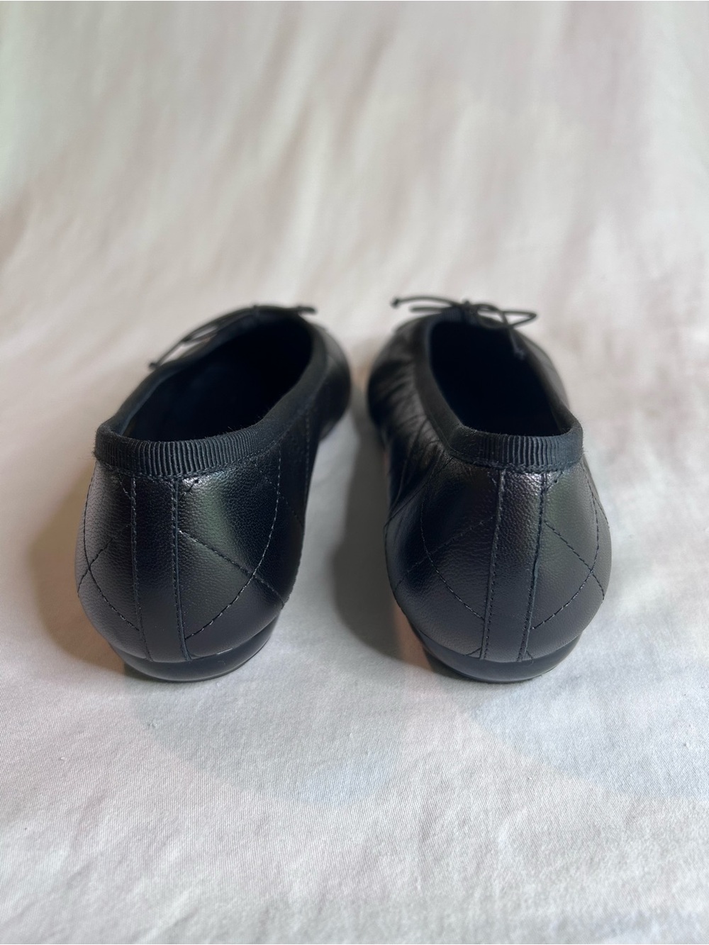 Authentic CHANEL Quilted Lambskin CC Logo Ballet Flats - Picture 5 of 9